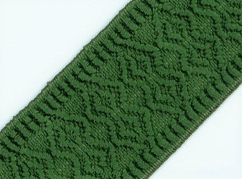 Bild 1 von Gummiband für Trachtengürtel - 4 cm  - waldgrün Dirndlgürtel elastisch gewebt