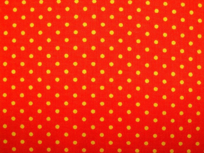 Bild 1 von Reststück Punkte-Stoff - DOTS - orange/gelb - 55 cm