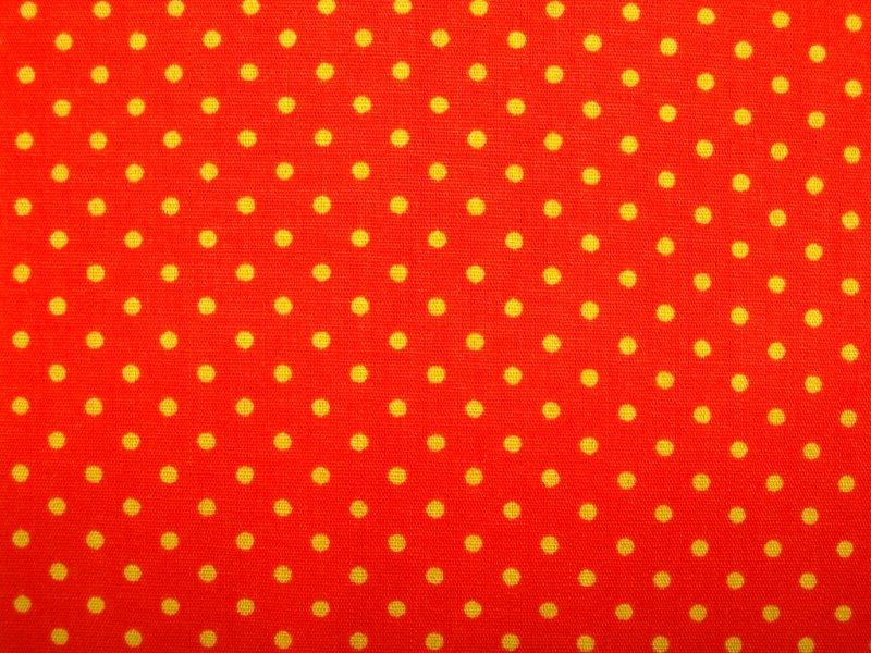 Bild 1 von Reststück Punkte-Stoff - DOTS - orange/gelb - 55 cm
