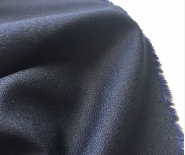 Bild 1 von Wollstoff - Schurwolle Cool wool - dunkelblau - 50 cm