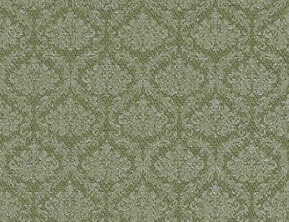 Bild 1 von Reststück Trachten Dirndl Stoff  Baumwollköper - knitterarm - Ornamente - moos grün  - 35 cm