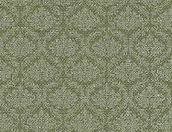 Bild 1 von Reststück Trachten Dirndl Stoff  Baumwollköper - knitterarm - Ornamente - moos grün  - 58 cm