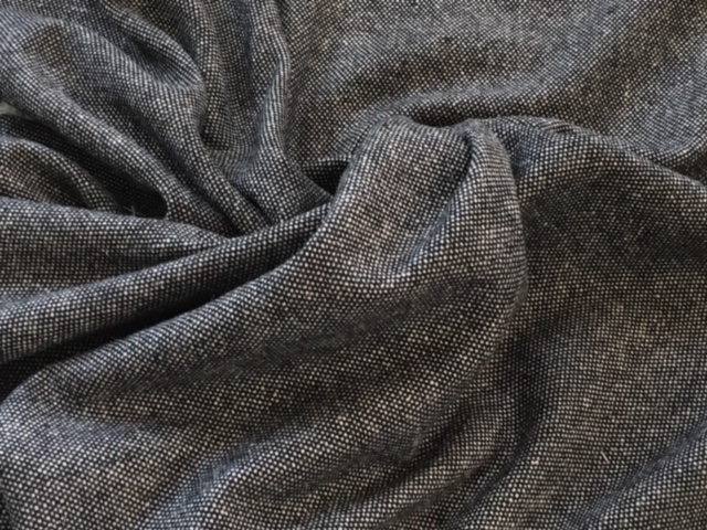 Bild 1 von Reststück Tweed Wollmischung - dunkelgrau - 180 cm