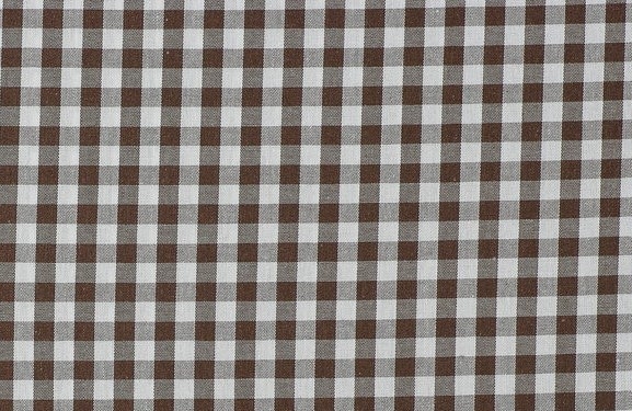 Bild 1 von Reststück VICHY KARO-Stoff - dunkelbraun - 5 mm Karo - 165 cm