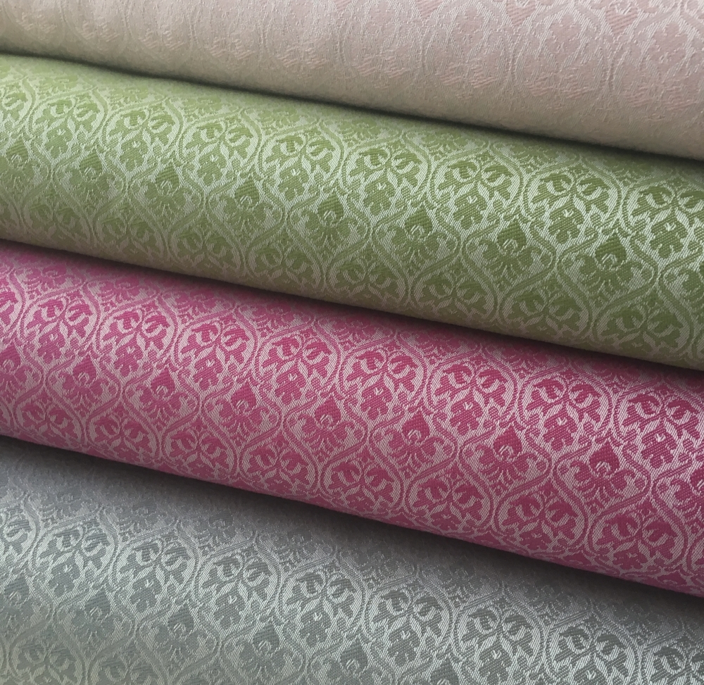 Bild 1 von Jacquard Mischgewebe knitterfrei Ornamentmuster - himbeere pink - 50 cm