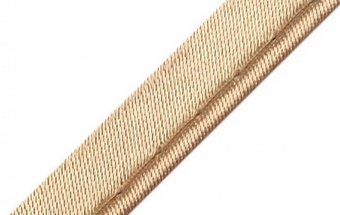 Bild 1 von Paspel Paspol  / Biese Satin - 10 mm breit - sand beige dunkel gold