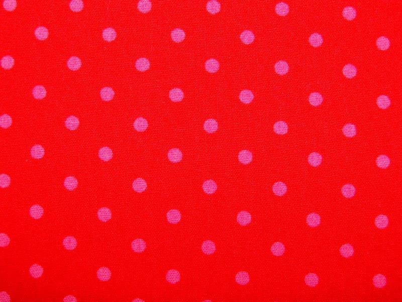 Bild 1 von Punkte-Stoff - DOTS - rot/pink - 50 cm