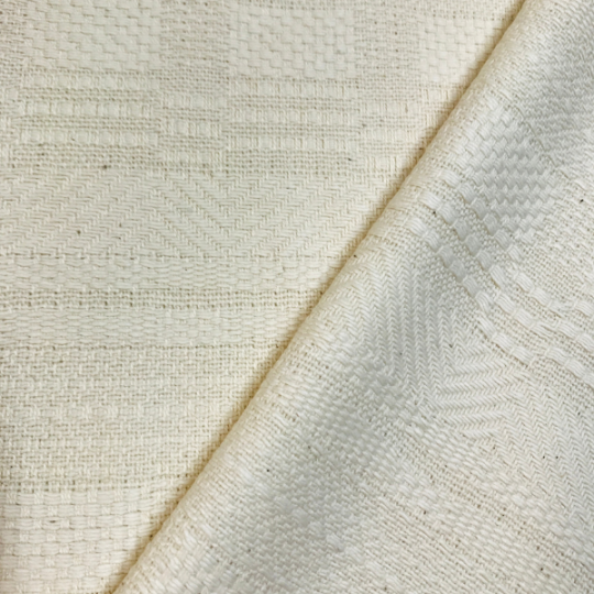 Bild 1 von Reststück Jacquard Baumwolle - knitterarm - creme hellbeige - 140 cm