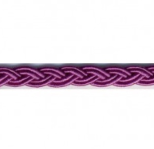 Bild 1 von Posamentborte Tresse geflochten - 6 mm breit - dunkle beere - Farbe 89