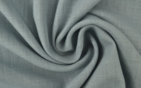 Bild 1 von Viskose-Leinenstoff - altblau  - vintage blue - 50 cm