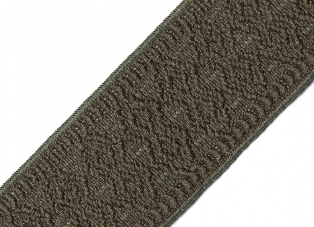 Bild 1 von Reststück Gummiband für Trachtengürtel - 4 cm  - dunkelgrau Dirndlgürtel elastisch gewebt 67cm