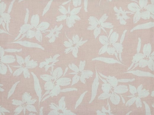 Bild 1 von Viskose Leinen - Blumen - altrosa - Dirndl - 50 cm