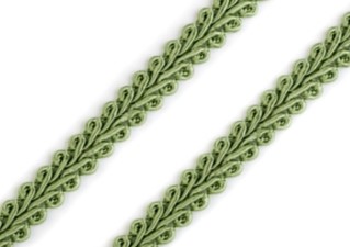 Bild 1 von Borte Posamentborte - 8 mm breit - altgrün