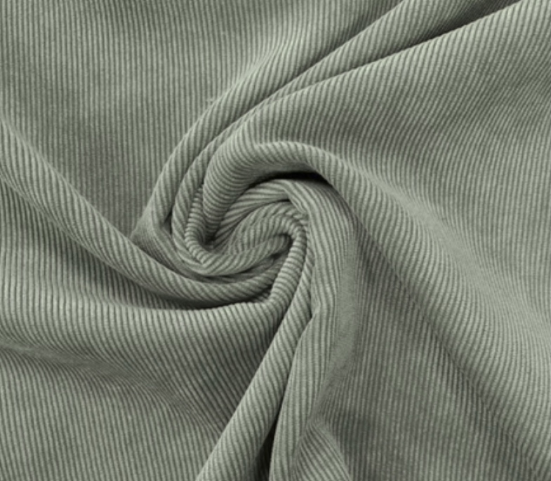 Bild 1 von Reststück Breitcord Samtcord - dunkles salbei - 195 cm