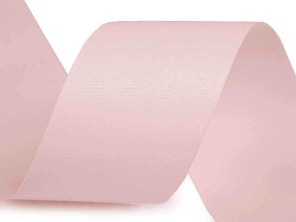 Bild 1 von Reststück Satinband - Schürzenband - 40 mm breit - zart rose 150cm