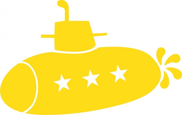 Bild 1 von Bügelmotiv U-Boot gelb