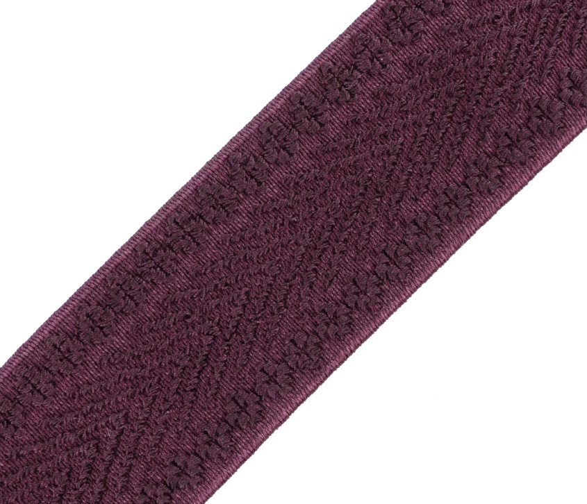 Bild 1 von Gummiband für Trachtengürtel - 4 cm  - burgunder  Dirndlgürtel elastisch gewebt