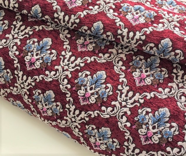 Bild 1 von Jacquard Webware  - Brokat - Gobelin - weinrot -  50 cm