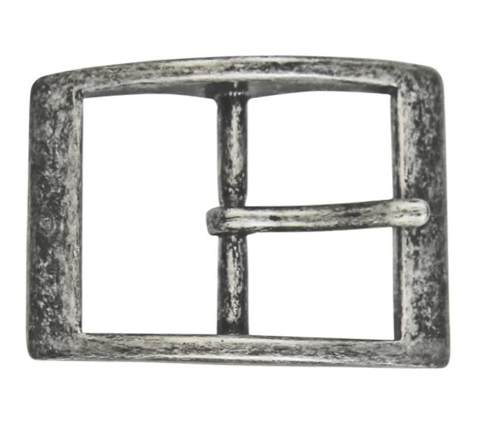 Bild 1 von Gürtelschnalle mit Dorn - Schließe - Metall -  altnickel - 40 mm