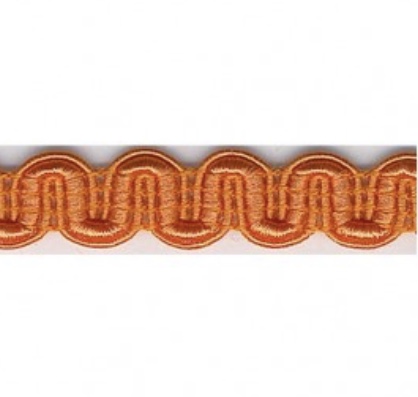 Bild 1 von Posamentborte Bogen - 10 mm breit - orange - Farbe 83