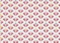 Baumwollstoff Popeline - kleine Blumen  - weiß - 50 cm