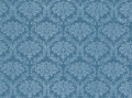 Reststück Dirndl Stoff Ornamente Blumen - türkisblau - 25 cm
