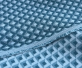 Bild 5 von Italienischer Stretch-Jacquard - Dirndlstoff  gewebt  - petrol türkis weiß - 50 cm