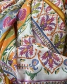 Bild 4 von Exklusiver italienischer Voile - großer Druck  - weiss orange pink grün - 300 cm