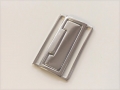 Bild 2 von Dirndlschnalle Schließe  Schürze - Metall - silberfarben - 5 cm
