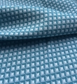 Bild 3 von Italienischer Stretch-Jacquard - Dirndlstoff  gewebt  - petrol türkis weiß - 50 cm