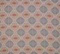 Bild 2 von Viskosestoff - Blumen  creme beige hellblau rot beere -  50 cm