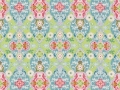 Bild 2 von Dirndl Stoff Blumenornamente - hellgrün pastell - 50 cm