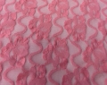 Bild 2 von Spitzenstoff dehnbar -Blume Stickerei -  rosa - 50 cm