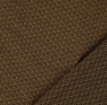 Bild 2 von Bengalin Stretch-Jacquard Mischgewebe knitterarm Ornamentmuster Waben - senfgelb schwarz  - 50 cm