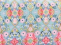 Bild 2 von Dirndl Stoff Blumenornamente - hellblau pastell - 50 cm
