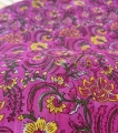 Bild 2 von Baumwollstoff Voile - Blumen  - pink gelb grün - 50 cm