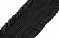 Gummiband für Trachtengürtel - 4,8 cm  - Falten schwarz Dirndlgürtel elastisch