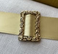 Bild 1 von Dirndlspange  Schürzenspange  - Spritzguss galvanisiert - goldfarben 40mm