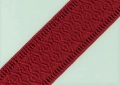 Reststück Gummiband für Trachtengürtel - 4 cm  - dunkelrot Dirndlgürtel elastisch gewebt 119cm