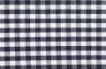 Reststück VICHY KARO-Stoff - schwarz - 5 mm Karo - 100 cm