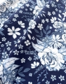 Bild 2 von Baumwollstoff - Blumen  - Blautöne  - 50 cm