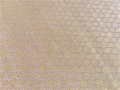 Reststück Viskosejersey mit geometrischem Muster - zartgelb zitrone - 245 cm