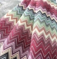 Bild 1 von Gobelin Jacquard - Dirndlstoff  gewebt  - Zackenmuster multicolor - 190 cm