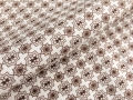 Feincord / Samt Samtcord - creme Blumenmuster - 50 cm