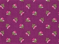 Dirndl Stoff Baumwollsatin Blumen - dunkle beere rosa grün - 50 cm