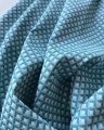Bild 3 von Italienischer Stretch-Jacquard - Dirndlstoff  gewebt  - petrol türkis weiß - 300 cm