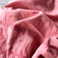 Bild 1 von Baumwollstoff - Indien  - handloom bestickt dunkler pfirsich rot - 170 cm