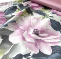 Bild 3 von Trachten Dirndl Stoff - knitterarm - Blumenmuster - altblau  beere pastell zartrosa - 190 cm