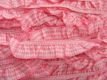 Bild 2 von Rüschengummi Rüschenborte Vichy Karo - rosa - 20 mm