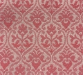 Bild 2 von Reststück Jacquard Mischgewebe knitterfrei Ornamentmuster - koralle korallenrot - 74 cm